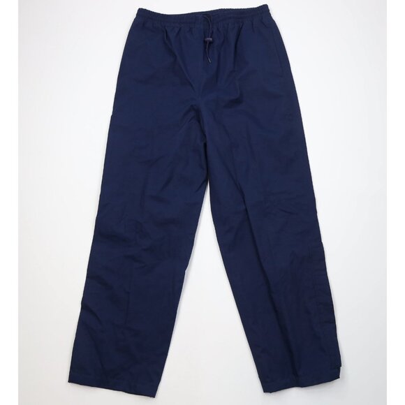 Vintage 90s Wilson Mens Large Waterproof Goretex Wide Leg Rain Pants Navy Blue